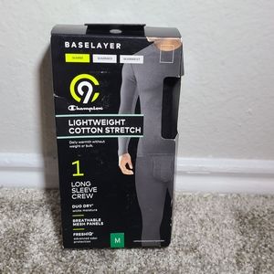 Lightweight cotton stretch long sleeve